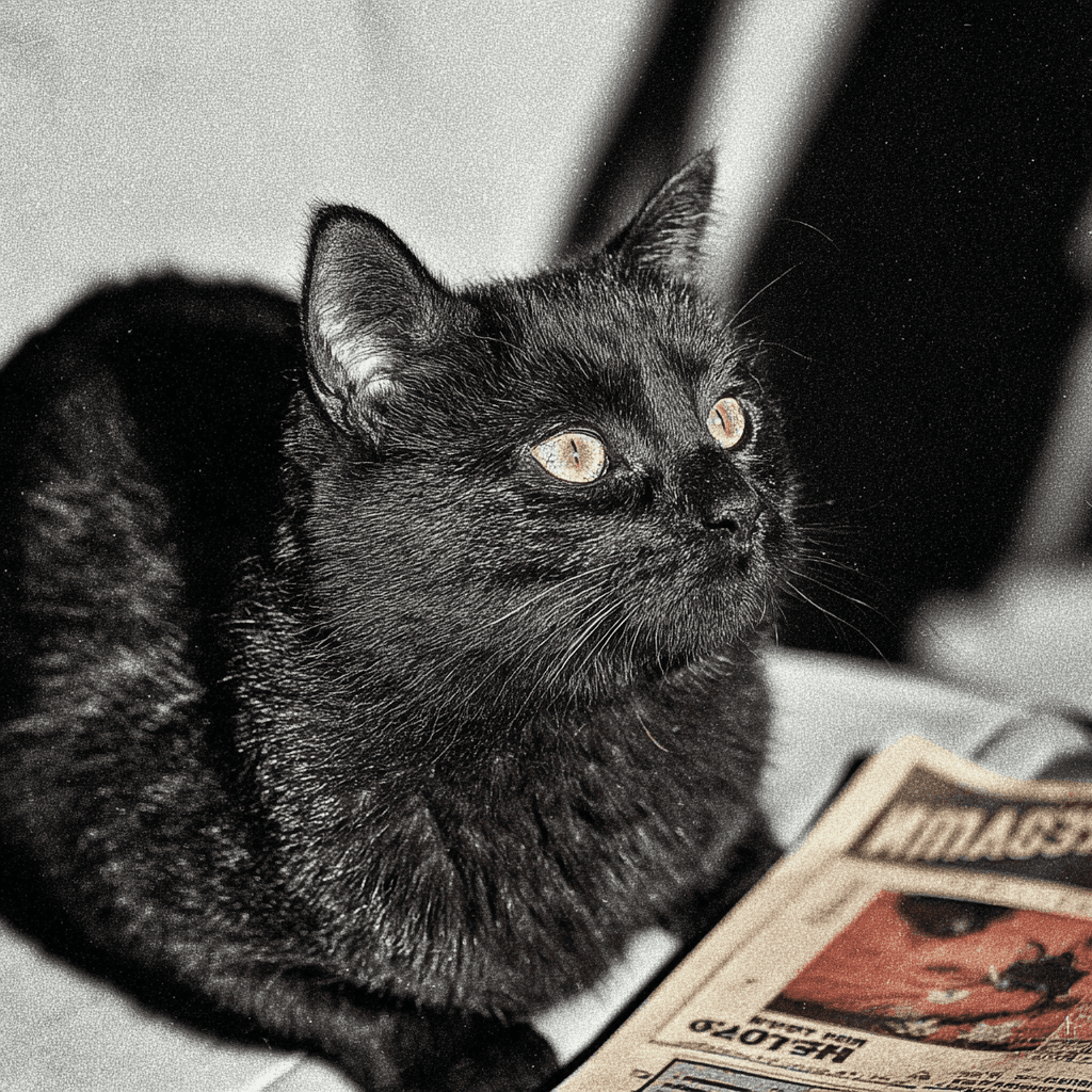 1970s grainy film editorial pet portrait example