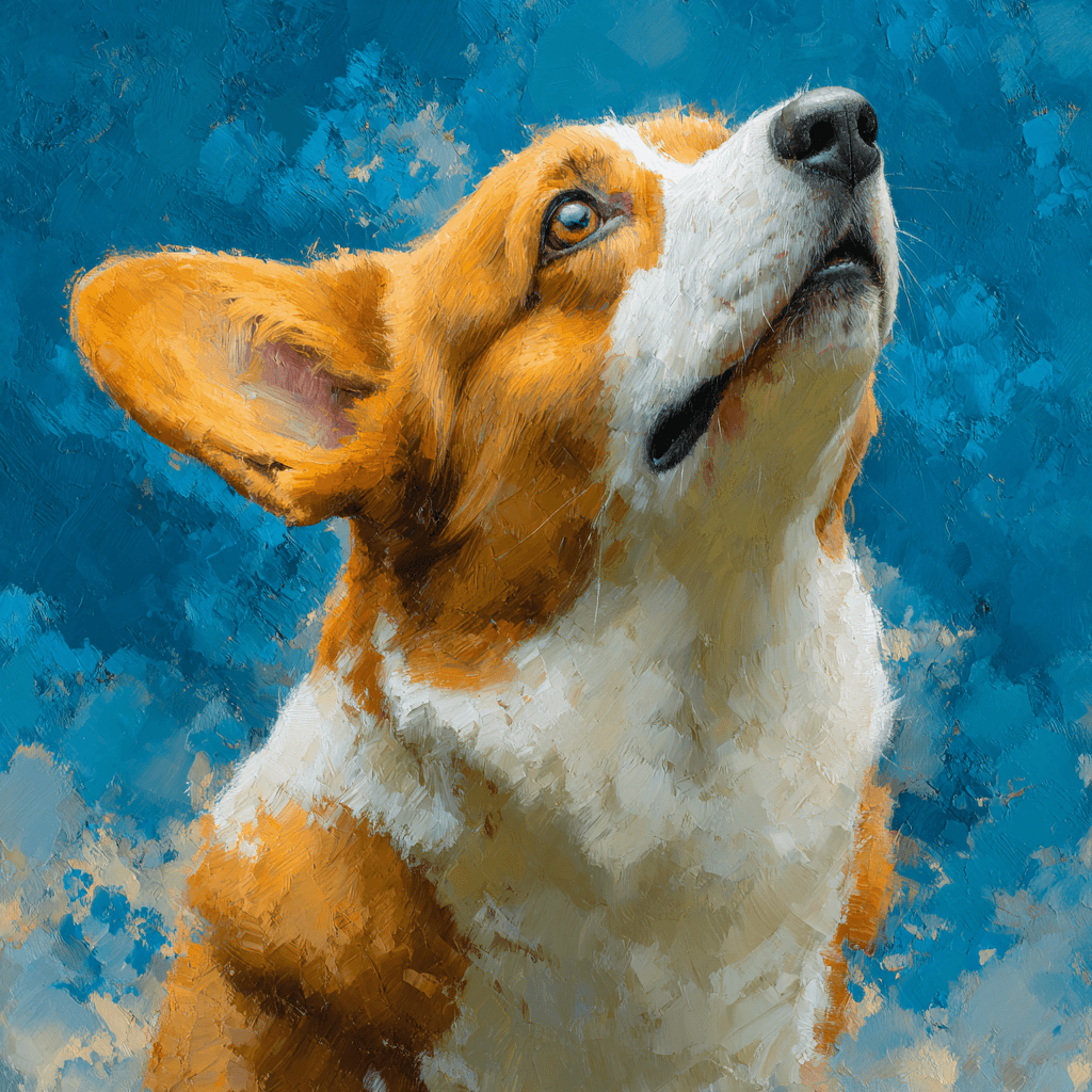 Romanticism landscape drama pet portrait example