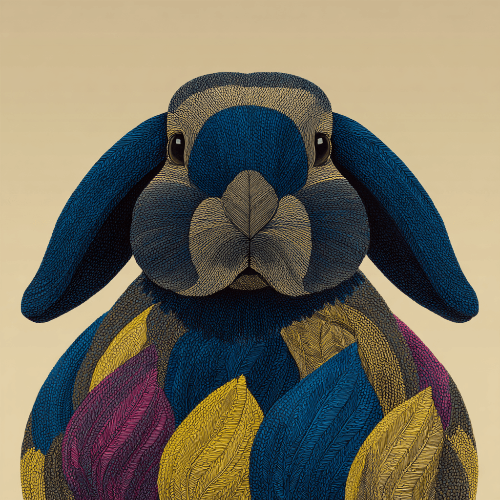 Gond art motif pet portrait example