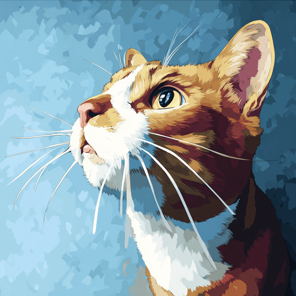 Studio anime cel shading pet portrait example