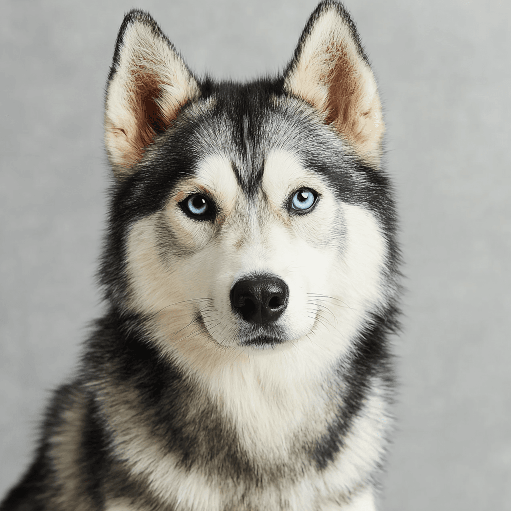 Minimal Apple-like product shot pet portrait example